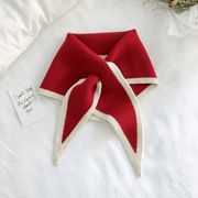 triangle knitted shawl scarf, view 11 - MRSLM