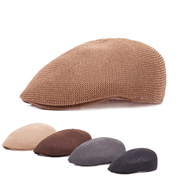 summer mesh beret cap with short brim - MRSLM