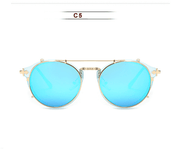 Women's round mirror sunglasses, view 11 - MRSLM