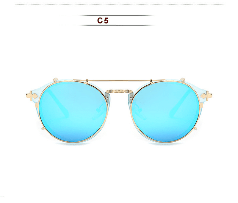 Women's round mirror sunglasses, view 11 - MRSLM