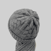 parent-child warm wool hat scarf glove set, view 6 - MRSLM