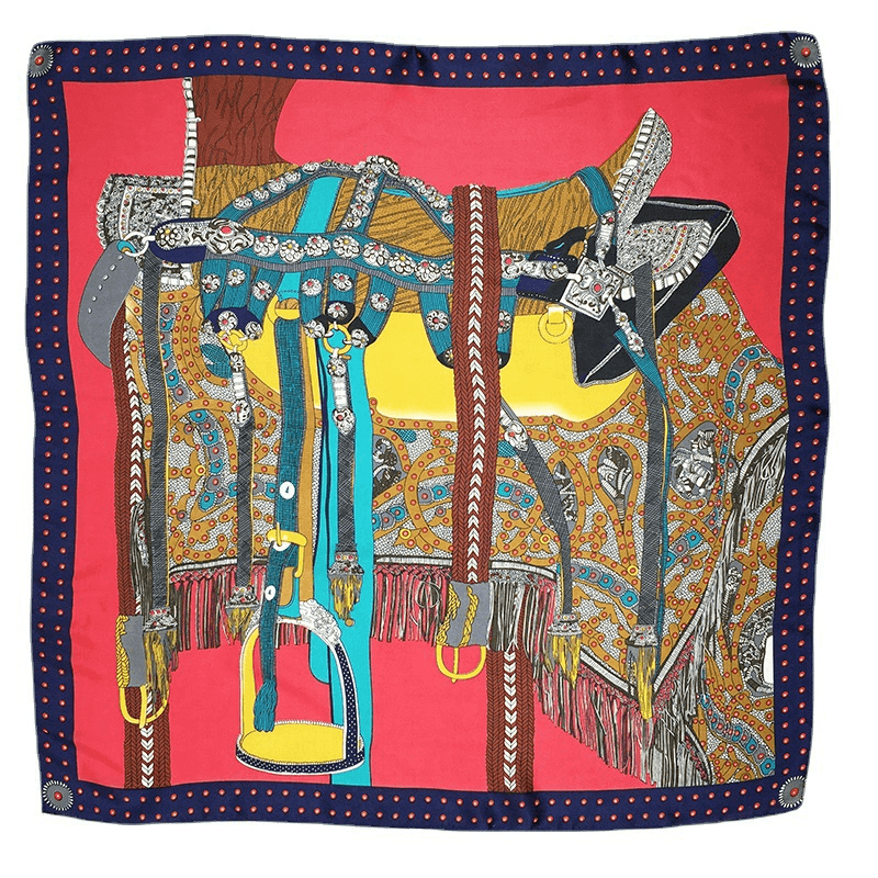 women's small square floral scarf, view 14 - MRSLM