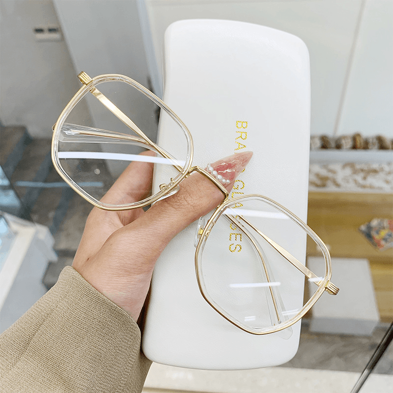 polygon frame glasses, view 4 - MRSLM