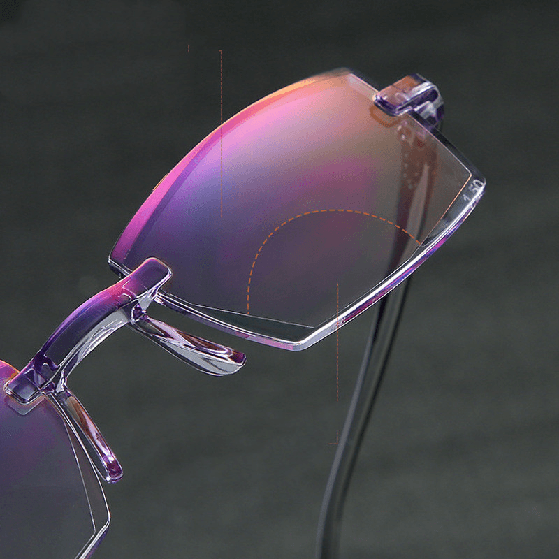 diamond cut anti-blue light reading glasses, view 7 - MRSLM
