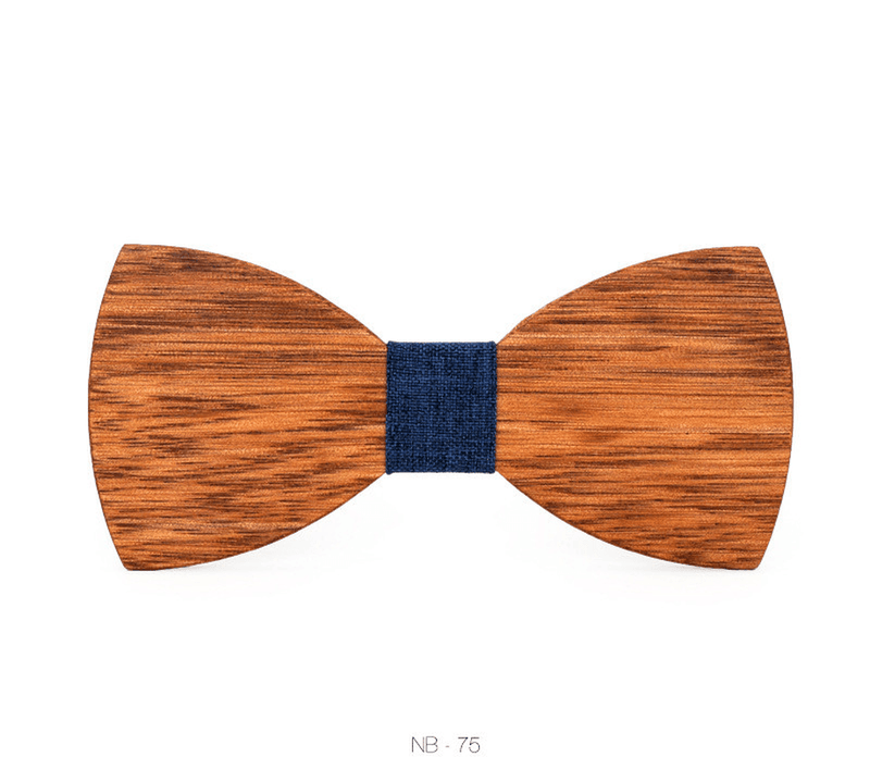 men's wood bow tie, view 5 - MRSLM
