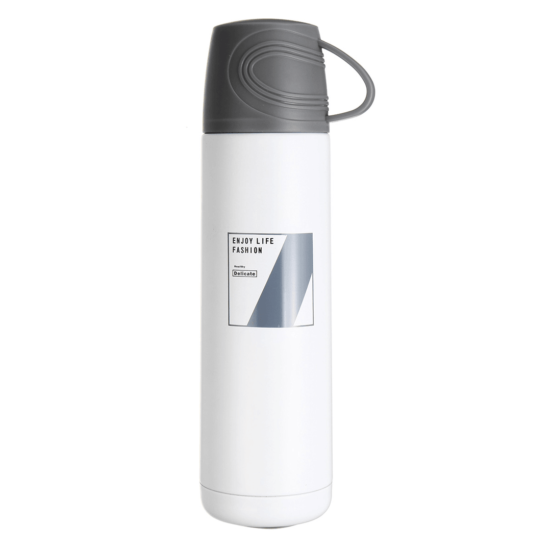 500Ml Stainless Steel Vacuum Insulation Water Bottle Thermos Cup Outdoor Sports Travel Tea Mug - MRSLM