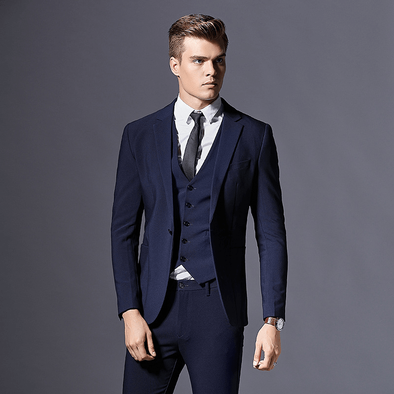 Casual Men's Single West Blazer Korean Slim Top