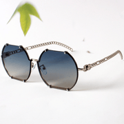irregular rimless sunglasses, view 3 - MRSLM