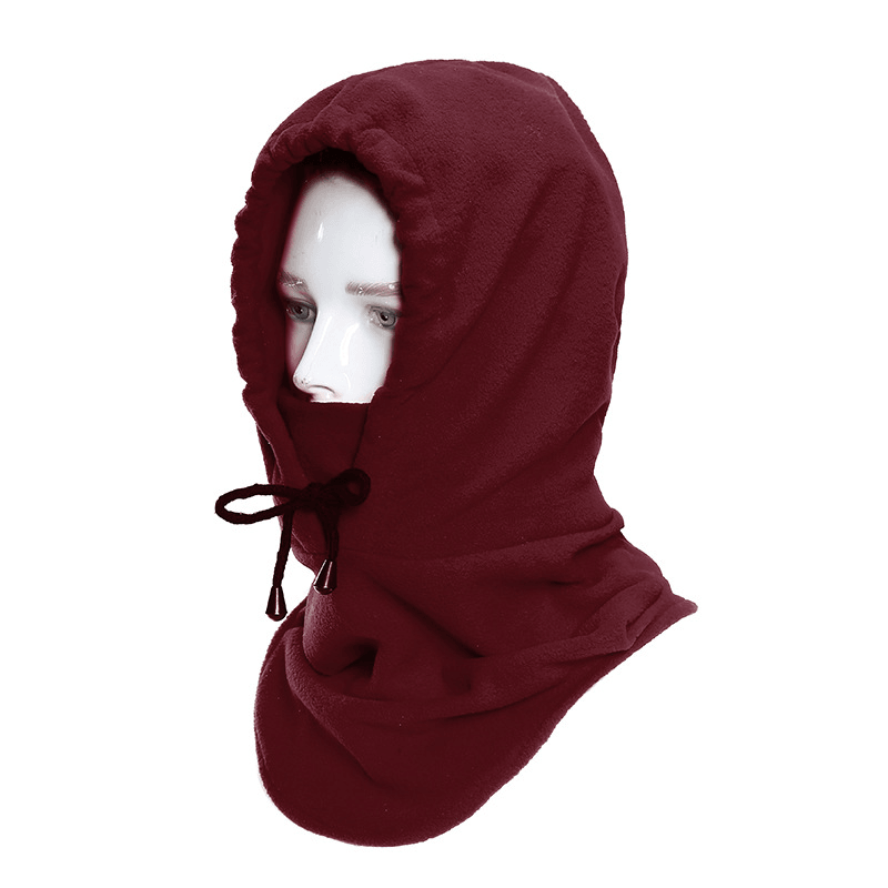polar fleece cycling hood, view 6 - MRSLM
