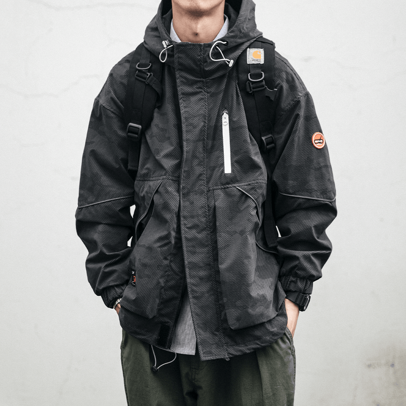 japanese casual hooded jacket, view 4 - MRSLM