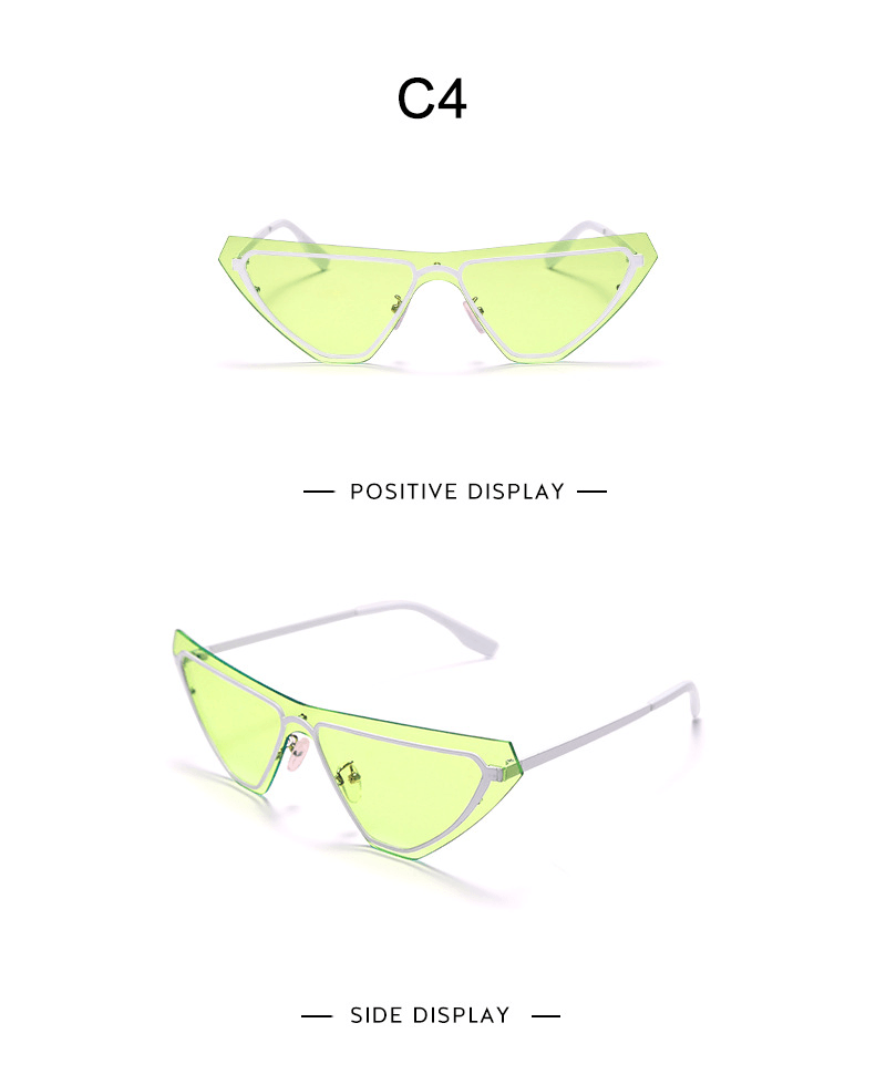 women's rimless one-piece sunglasses, view 7 - MRSLM