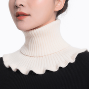 women's wool knit triangle bib neck warmer, view 13 - MRSLM