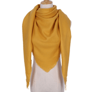 Women's solid-color triangle scarf, view 5 - MRSLM