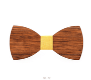 men's wood bow tie, view 2 - MRSLM