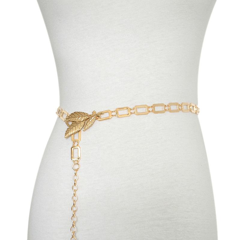Women's metal leaf waist chain - MRSLM