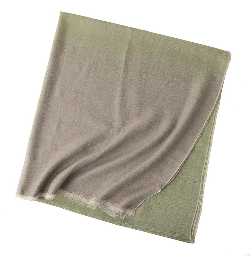 Gradient color matching long shawl, view 2 - MRSLM