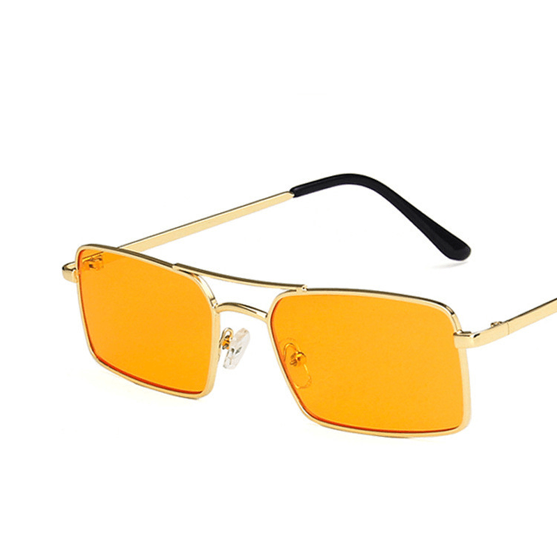 Double beam square metal sunglasses, view 5 - MRSLM