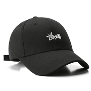 Letter embroidery cotton twill peaked cap, view 4 - MRSLM