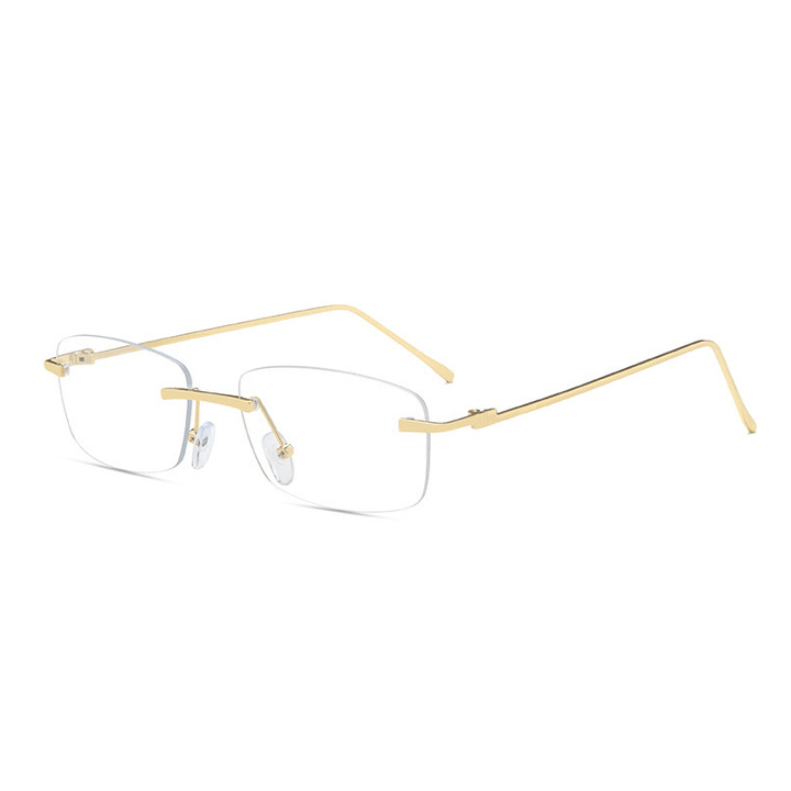 Ins Retro Small Frame Trimmed Sunglasses Women Fashion Frameless Square Sunglasses - MRSLM