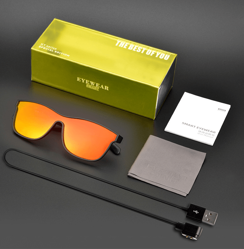 smart bluetooth glasses, view 2 - MRSLM