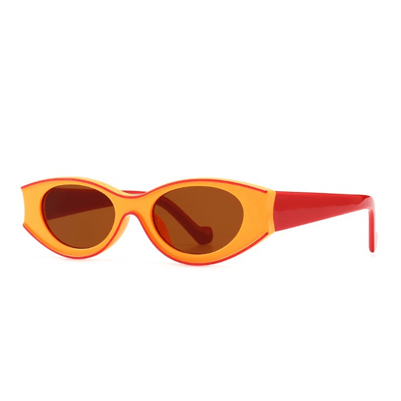 cat eye retro oval sunglasses, view 8 - MRSLM