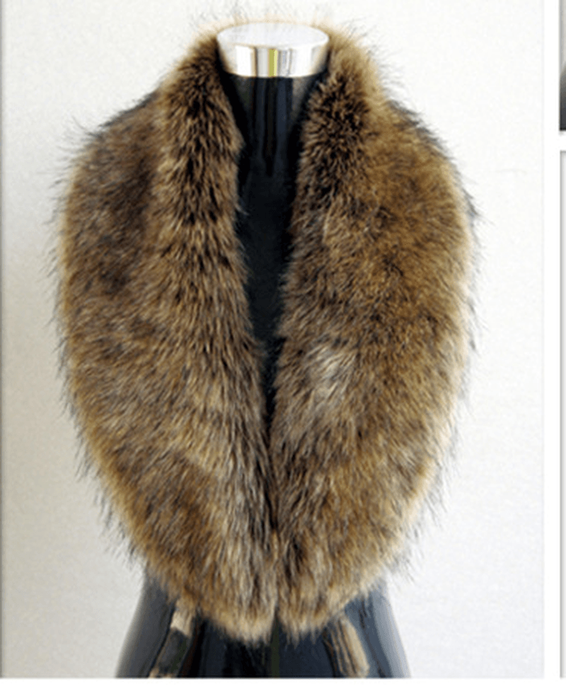 ladies thick faux fur scarf - MRSLM