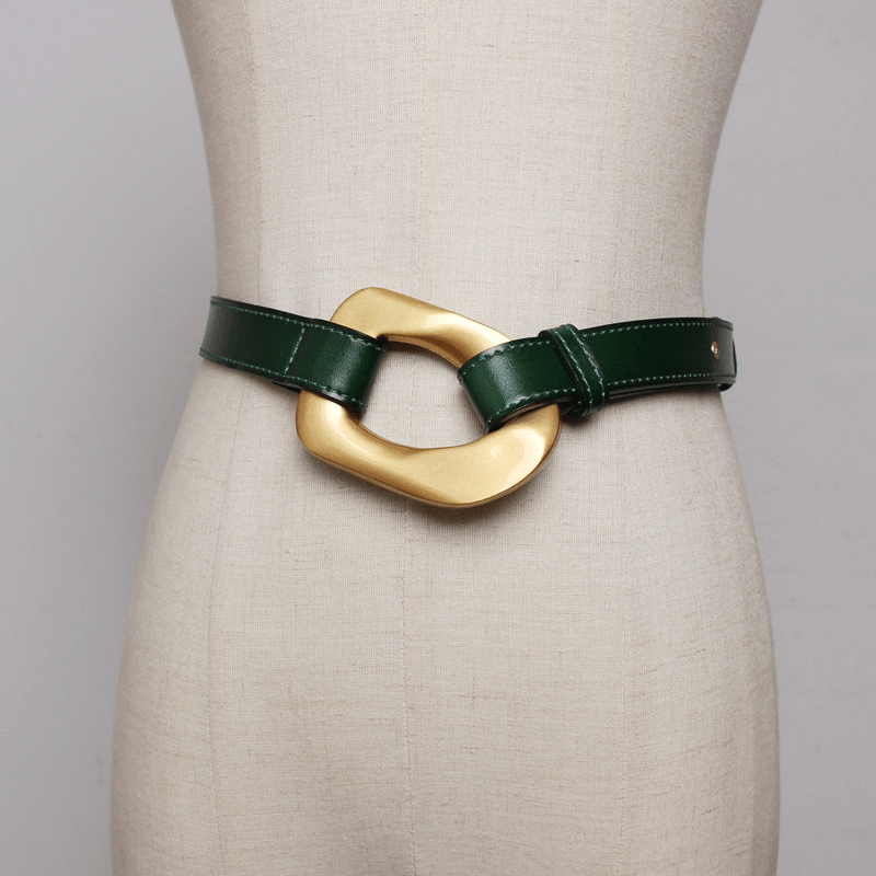 Leather Belt Women'S All-Match Jeans Belt Simple Dress Belt