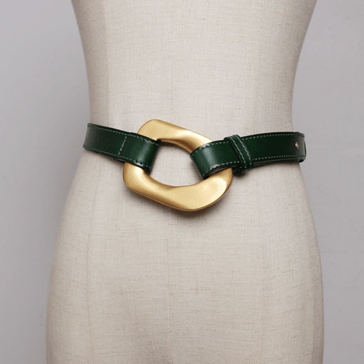 Women's slim leather belt, view 2 - MRSLM