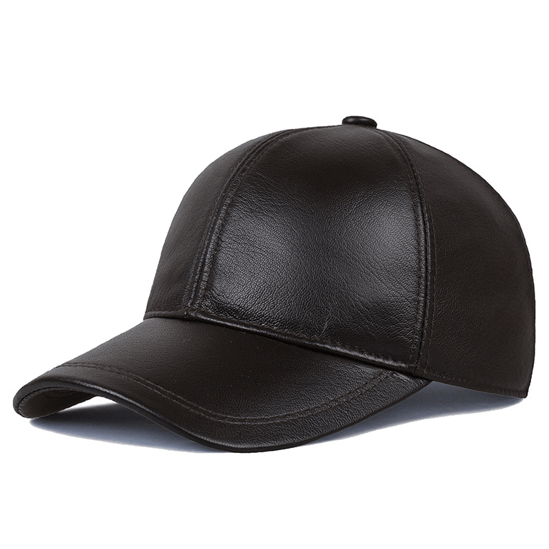 genuine leather baseball cap - MRSLM