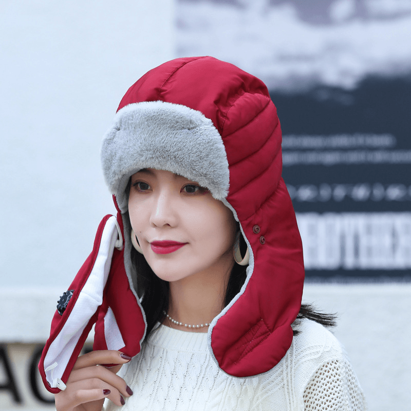 cold-proof cotton ear protection hat, view 3 - MRSLM