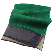 elegant pearl silk scarf shawl, view 3 - MRSLM