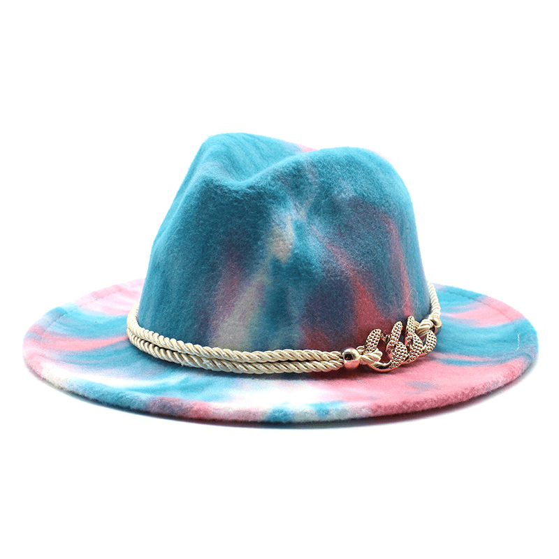 tie-dye felt jazz hat, view 4 - MRSLM