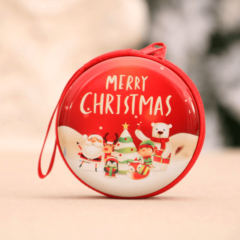 Unisex Child Adult Christmas Pattern Coin Bag Christmas Gift - MRSLM