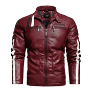 Men's PU leather motorcycle jacket - MRSLM
