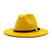 Wool felt jazz hat with belt, view 2 - MRSLM
