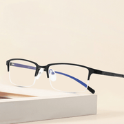 men's retro half frame glasses, view 7 - MRSLM