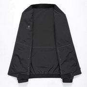 men's baseball collar zip jacket, view 3 - MRSLM