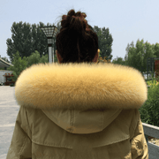 fox fur collar scarf, view 6 - MRSLM