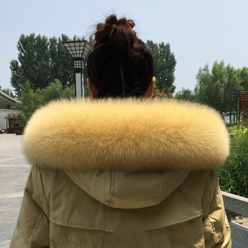 fox fur collar scarf, view 6 - MRSLM