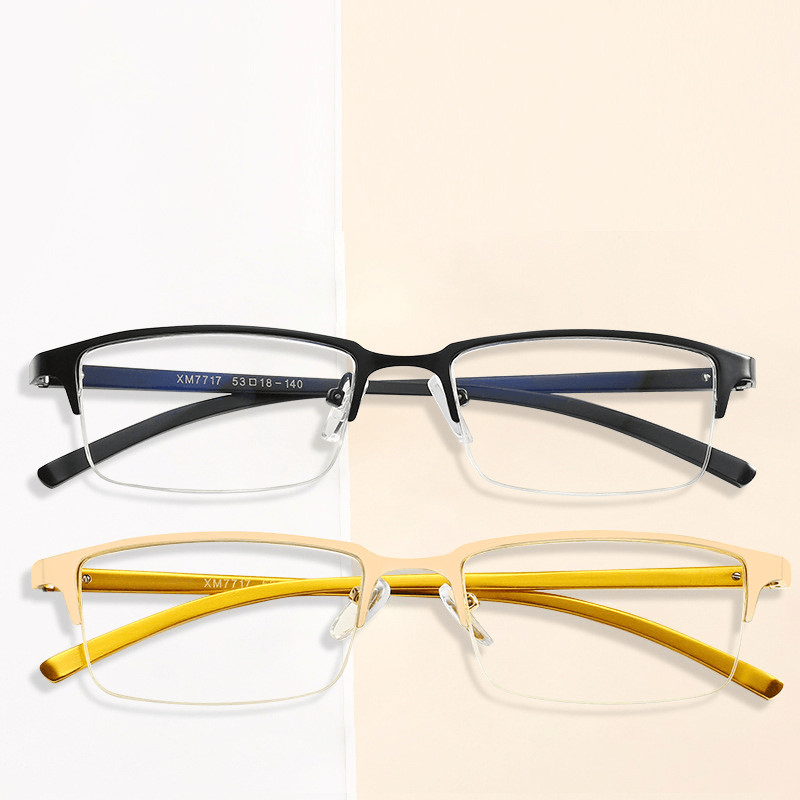 men's retro half frame glasses - MRSLM
