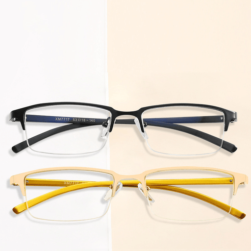 men's retro half frame glasses - MRSLM