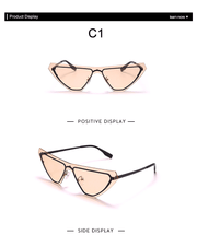 women's rimless one-piece sunglasses, view 6 - MRSLM