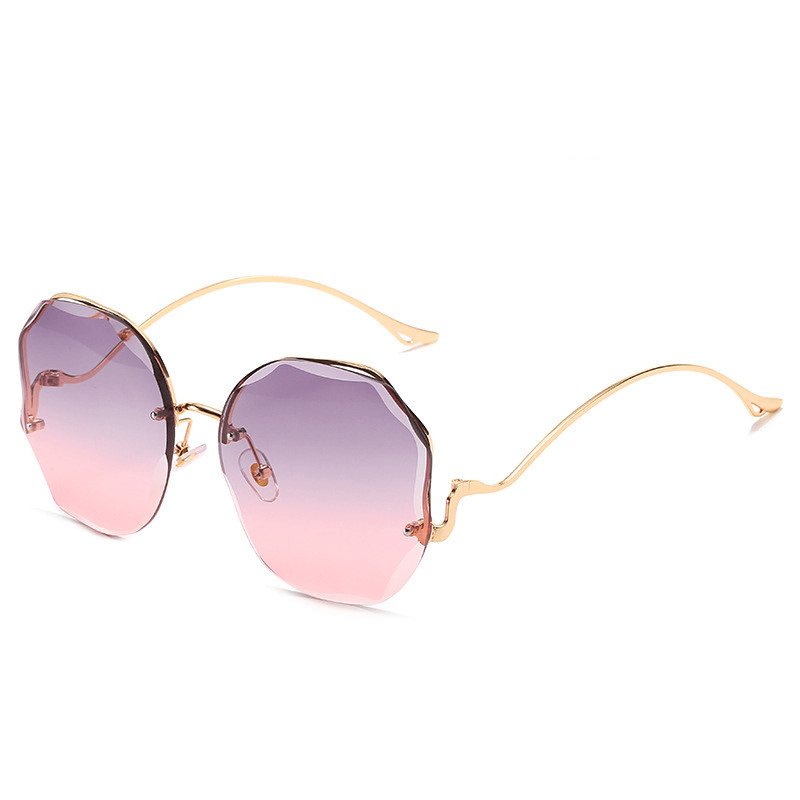fashion round metal frame sunglasses, view 4 - MRSLM