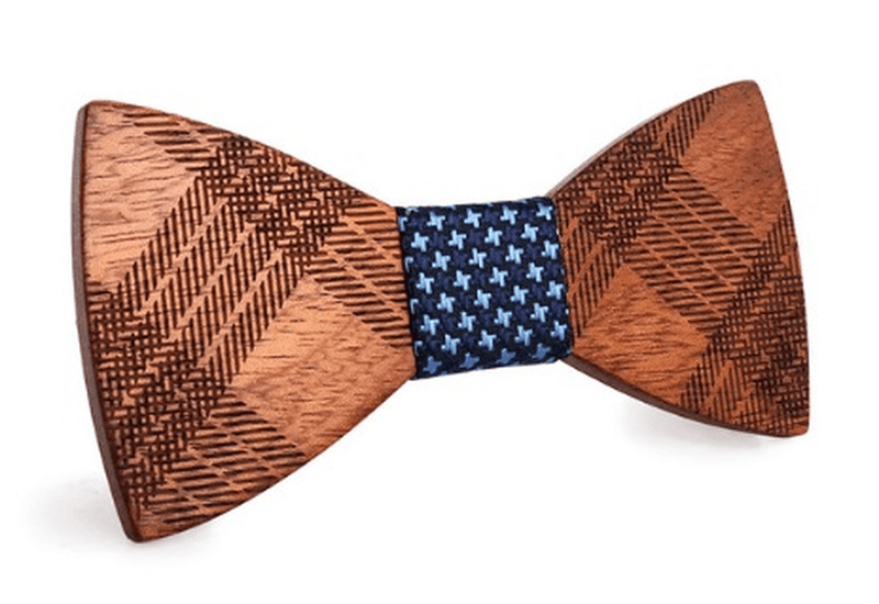men's wood bow tie, view 10 - MRSLM