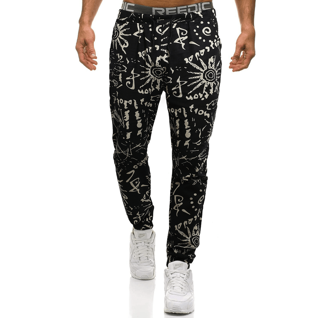 Spring and Summer Men's Sports Pants Slim Cotton Linen