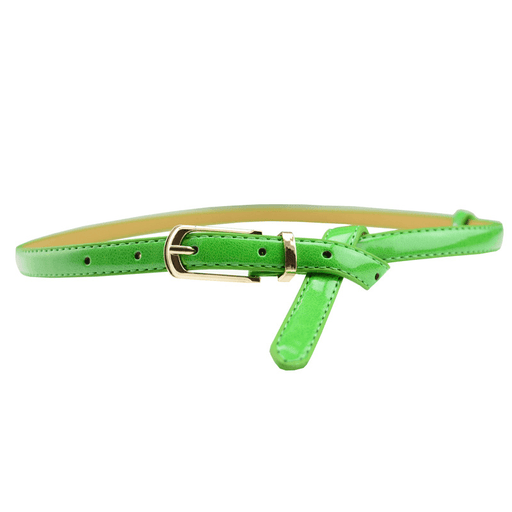 women's candy color thin belt, view 4 - MRSLM