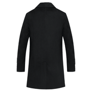 men's long lapel wool coat, view 5 - MRSLM