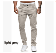 Slim-Fit Men'S Casual Color Trousers - MRSLM