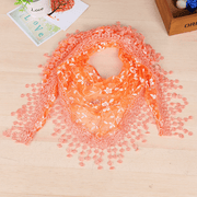 Women's lace fringed scarf, view 16 - MRSLM