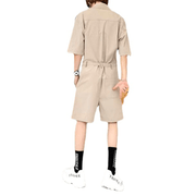 Men's belted romper jumpsuit, view 3 - MRSLM